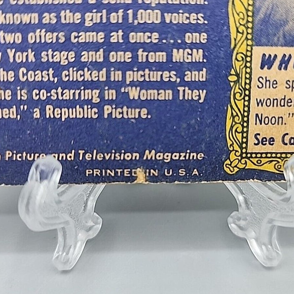 1953 Topps Who-Z-At Star #19 Audrey Totter Vintage Trading Card - Picture 3 of 7